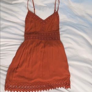 Rust boho sundress // A&F // M
